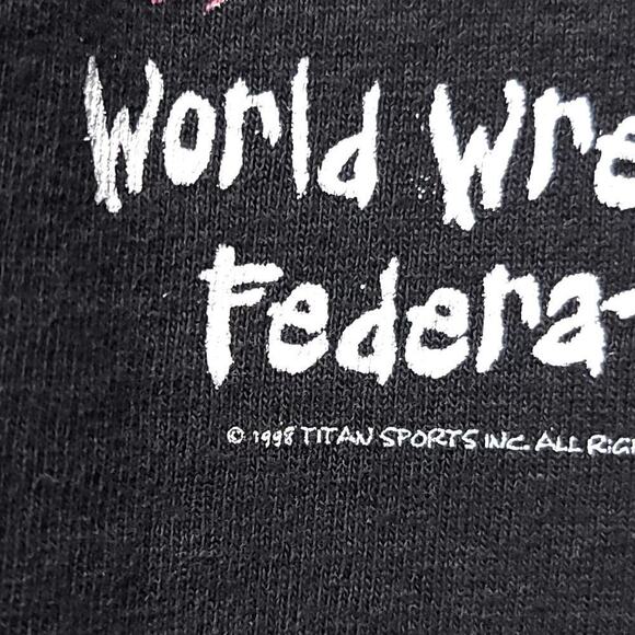 Vintage 1998 WWF Stone Cold Steve Austin Gimme A Hell Yeah T Shirt Large - Picture 4 of 7